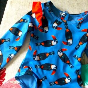 🆕 Baby Girl Long Sleeve Swimsuit 💙❤️🖤